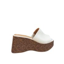 Tamanco Vizzano 6559.100 Salto 8cm Branco Off - Mocca Cor:Branco OffTamanho:35Genero:Feminino Tamanco Vizzano 6559.100 Salto 8cm Branco Off - Mocca Cor:Branco OffTamanho:35Genero:Feminino