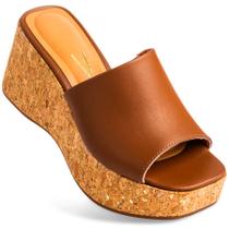 Tamanco Vizzano Anabela Feminino Confortável Original 6559 Cor:MoccaTamanho:33Genero:Feminino Tamanco Vizzano Anabela Feminino Confortável Original 6559 Cor:MoccaTamanho:33Genero:Feminino