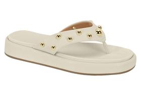 Tamanco Vizzano Branco OFF/Ouro Claro Ref: 6506.106