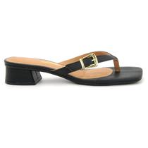 Tamanco Vizzano Feminina 6454.127 Dedo Salto Quadrado Fivela