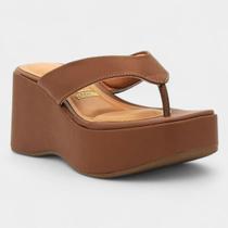 Tamanco Vizzano Plataforma Feminino - Marrom