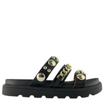 Tamanco Vizzano Tiras Decoradas e Detalhe em Corrente 6510102