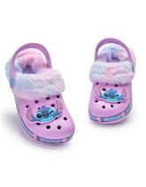 Tamancos Disney Lilo & Stitch Girls de borracha roxa forrados com pele
