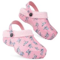 Tamancos Disney Stitch forrados de lã para meninas rosa tamanho 31/32 UE