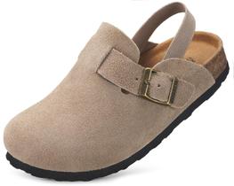 Tamancos ZUSERIS Kids Toddler Suede, Meninos, Meninas, Couro, Damasco