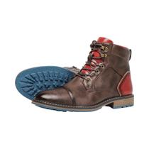 Tamanho 7 ~ 13 Botas masculinas retrô 2023 Moda Confortável Botas de couro de primavera