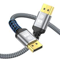 Tamanho do cabo DisplayPort de 8K 15 pés (4,5 m) DP 1,4 32,4 Gbps Tamanho do cabo DisplayPort de 8K 15 pés (4,5 m) DP 1,4 32,4 Gbps