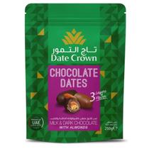 Tâmaras Chocolate Ao Leite & Dark Date Crown Pouch 250g