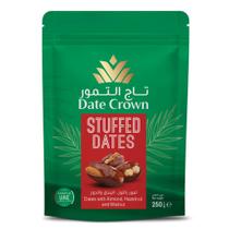 Tâmaras Date Crown com Nuts 250g Recheadas Premium Importadas de Dubai Irresistíveis