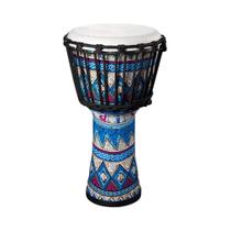 Tambor Bongo Africano Congo De Pele De Cabra De 8 Polegadas Com Padrões Artísticos Coloridos Para