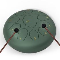 Tambor de chuva MENGBEI 20cm 11 Notes Steel Languet Tambor verde Tambor de chuva MENGBEI 20cm 11 Notes Steel Languet Tambor verde