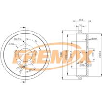 Tambor de freio Traseiro Volkswagen Spacecross 2011 a 2018