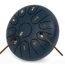 Tambor de língua de aço Amkoskr Rain Drum de 6 polegadas 11 notas C Major
