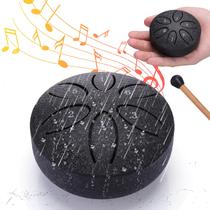 Tambor de língua de aço BUSOHA Rain Drum 6 Notes 8cm com carrilhão de chuva