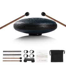 Tambor de língua de aço harmuhos 11 Note D-Key em liga de titânio de 15 cm
