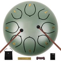 Tambor de língua de aço JYTMUS 8 Notes de 15 cm com bolsa, livro e marretas