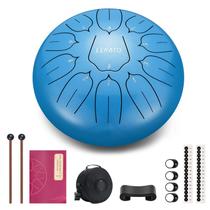 Tambor de língua de aço LEKATO Rain 10 polegadas 11 Notes D Major Blue