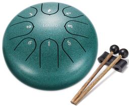 Tambor de língua de aço LEKATO Rain Drum de 6 polegadas com 8 notas C Key