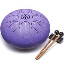 Tambor de língua de aço PUJONI Instrumento musical de 6 polegadas e 8 notas Tambor de língua de aço PUJONI Instrumento musical de 6 polegadas e 8 notas
