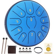 Tambor de Língua de Aço Yasisid 6 Polegadas 11 Notas - com Bolsa e Baquetas Tambor de Língua de Aço Yasisid 6 Polegadas 11 Notas - com Bolsa e Baquetas