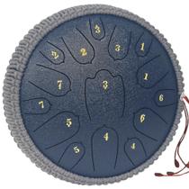 Tambor de língua de aço Yasisid de 12 polegadas e 15 notas em Ré Maior com acessórios