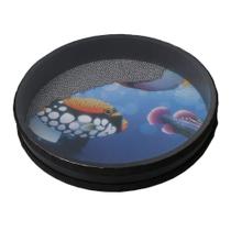 Tambor de Mão Yibuy Sound Drum - Tambor de Percussão Ocean Drum 25,3 cm