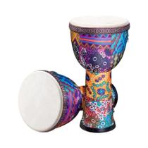 Tambor Djembe Africano De 8 Polegadas Com Alça De Ombro, Superfície De Pele De Cabra Para