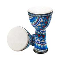 Tambor Djembe Africano De 8 Polegadas Com Alça De Ombro, Superfície De Pele De Cabra Para