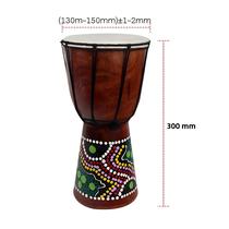 Tambor Djembe Africano Esculpido À Mão De 6 Polegadas Instrumento Musical Tradicional De Pele De