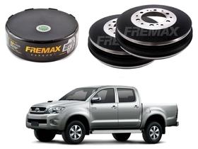 Tambor freio traseiro fremax toyota hilux 2.7 3.0 2009 a 2011