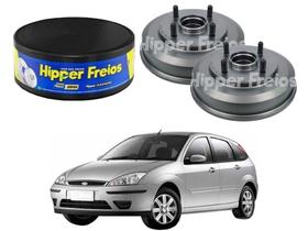 Tambor freio traseiro hipper ford focus 1.8 2001 a 2004