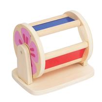 Tambor giratório Toy WOODENFUN Montessori com espelho de 6 a 12 meses