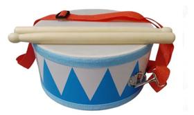 Tambor Infantil 20x10cm Azul com baqueta e alça Liverpool Tambor Infantil 20x10cm Azul com baqueta e alça Liverpool