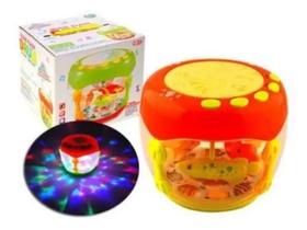 Tambor Musical Infantil Drum Com Som E Luzes Tambor Musical Infantil Drum Com Som E Luzes