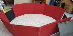 Tambor Rodo Rebolo 12 Placas + Fundo Carpete Exposição - Mura Brasil