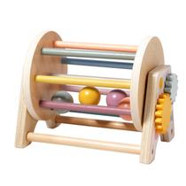 Tambor rolante de madeira 3 em 1 Toy Educational Toy Montessori Tambor rolante de madeira 3 em 1 Toy Educational Toy Montessori