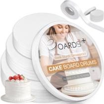 Tambores Cake Board BOARDS+ 8, 10 e 12 polegadas (pacote com 14)