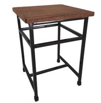 Tamborete rústico em ferro e madeira p/ mesas e balções Tamborete rústico em ferro e madeira p/ mesas e balções