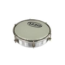 Tamborim 06 Polegadas Alumínio Anodizado Prata Com Pele