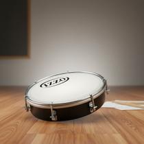 Tamborim 6" Abs Preto C/ Pele Leitosa Izzo 3691p