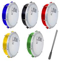 Tamborim 6" Pol, ABS Pele Leitosa - Batuka (1unid) + Baqueta Tamborim 6" Pol, ABS Pele Leitosa - Batuka (1unid) + Baqueta