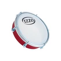 Tamborim 6 polegadas abs vermelho c/pele leitosa izzo 3691vm