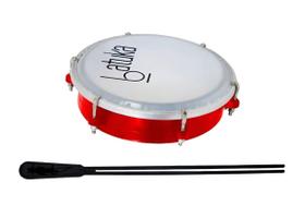 Tamborim 6 Polegadas Batuka LUEN Vermelho