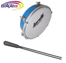 Tamborim 6 ''Torelli TT404AZ - Pele Leitosa e Baqueta Dupla