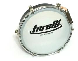 Tamborim c/ Corpo Injetado Pele Leitosa Torelli TT 404 Preto