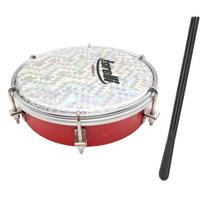Tamborim com Baqueta Vermelho Torelli Tt405 com Pele Holográfica Tamborim com Baqueta Vermelho Torelli Tt405 com Pele Holográfica