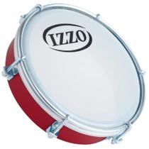 Tamborim izzo 06 pol abs vermelho com pele leitosa
