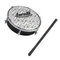 Tamborim Preto Injetado Pele Holografica Torelli Tt-405 Tamborim Preto Injetado Pele Holografica Torelli Tt-405
