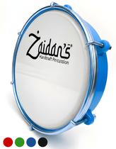 Tamborim Zaidans Pele Leitosa 6 Pol Escola Bloco Samba Percussão Infantil Adulto Cor Azul