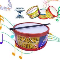 Tamborzinho Fazendinha Infantil Kids Instrumentos Musicais Brinquedo Musicalização Música Crianças